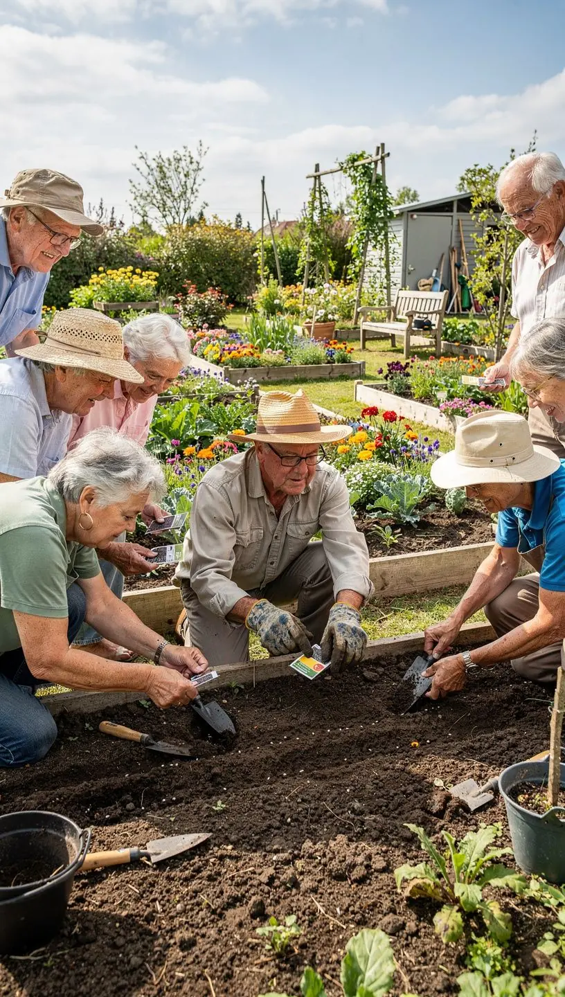 Mierīga vide, kur vecāka gadagājuma cilvēki saņem emocionālu atbalstu un aprūpi.